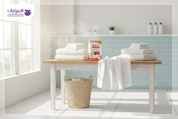 ضدعفونی آسان حوله، ملحفه و البسه